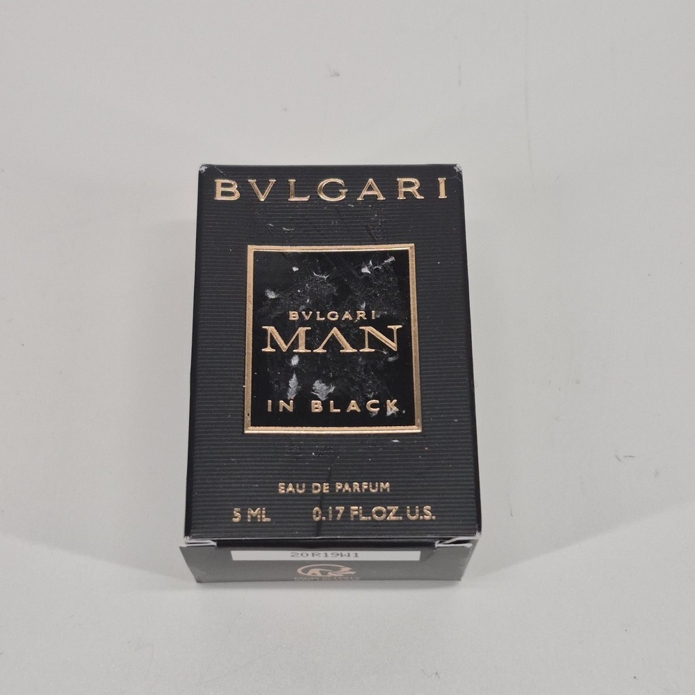 BVLGARI MAN IN BLACK EDP 0.17 OZ / 5 ML FOR MEN SPLASH MINI (NIB)